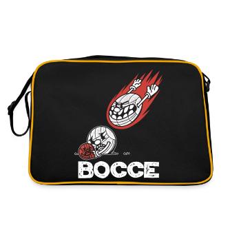 Pétanque Disant Bocci Jeu Boule de Pétanque avec Jack Bocce - Sac Retro - noir/or - Dos