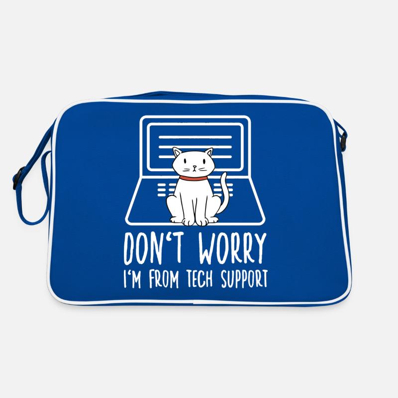 IT Cat Computer Scientist Motif for Cat Owners Retro Bag
