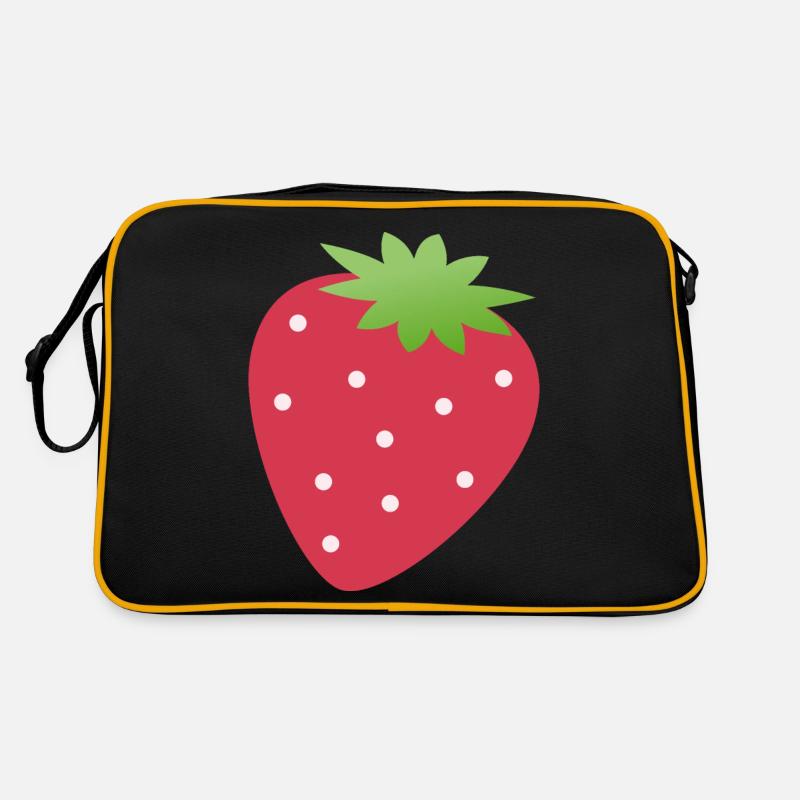 Erdbeere Retro Tasche