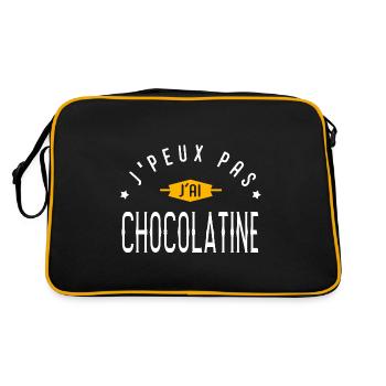 J'peux pas j'ai CHOCOLATINE - Sac Retro - noir/or - Dos