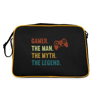 Gamer The Man The Myth The Legend Jeux vidéo - Sac Retro - noir/or - Dos