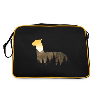 Llama - Retro Bag - black/gold - Back