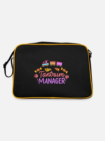 Assistante maternelle éducatrice - Tantrum Manager - Sac Retro - noir/or - Dos