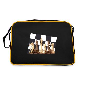 Chess board - Retro Bag - black/gold - Back