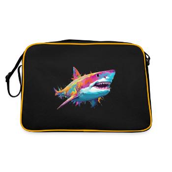Requin - Sac Retro - noir/or - Dos