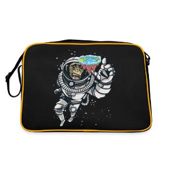 Terre plate pour terre plate - Sac Retro - noir/or - Dos