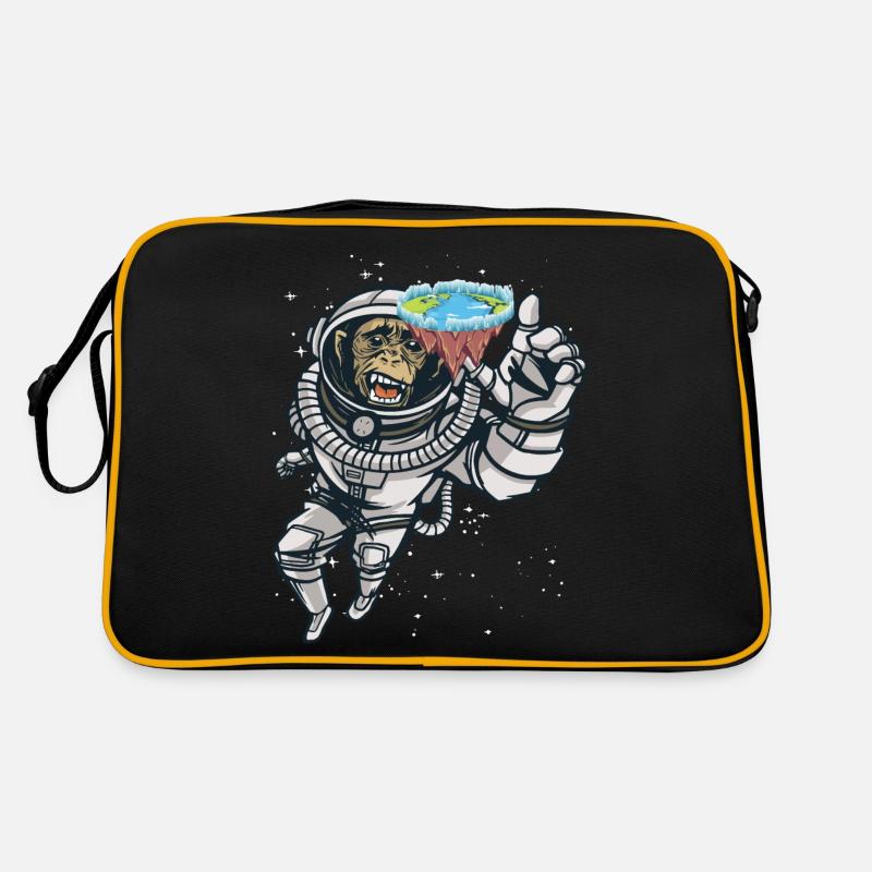 Flat Earth für Flat Earther Retro Tasche