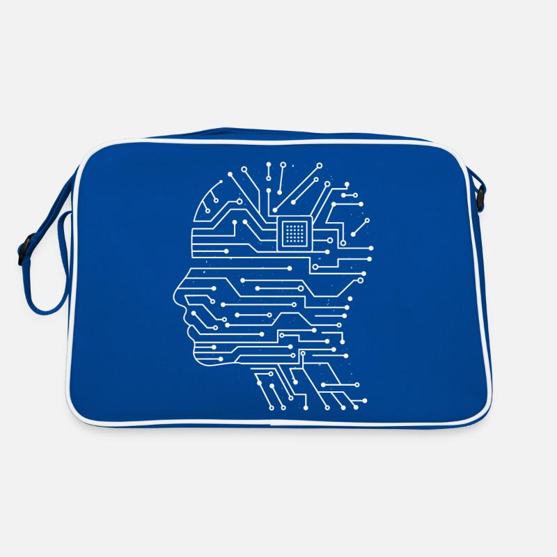 Board Chip Circuitboard with CPU Head Design Retro Bag