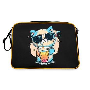 A cat lover's dream - Retro Bag - black/gold - Back