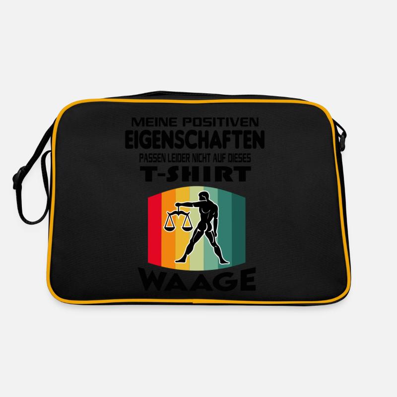 Geburtstag Sternzeichen Retro Waage Retro Tasche