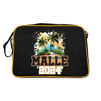 Malle 2024 Voyage Vacances - Sac Retro - noir/or - Dos