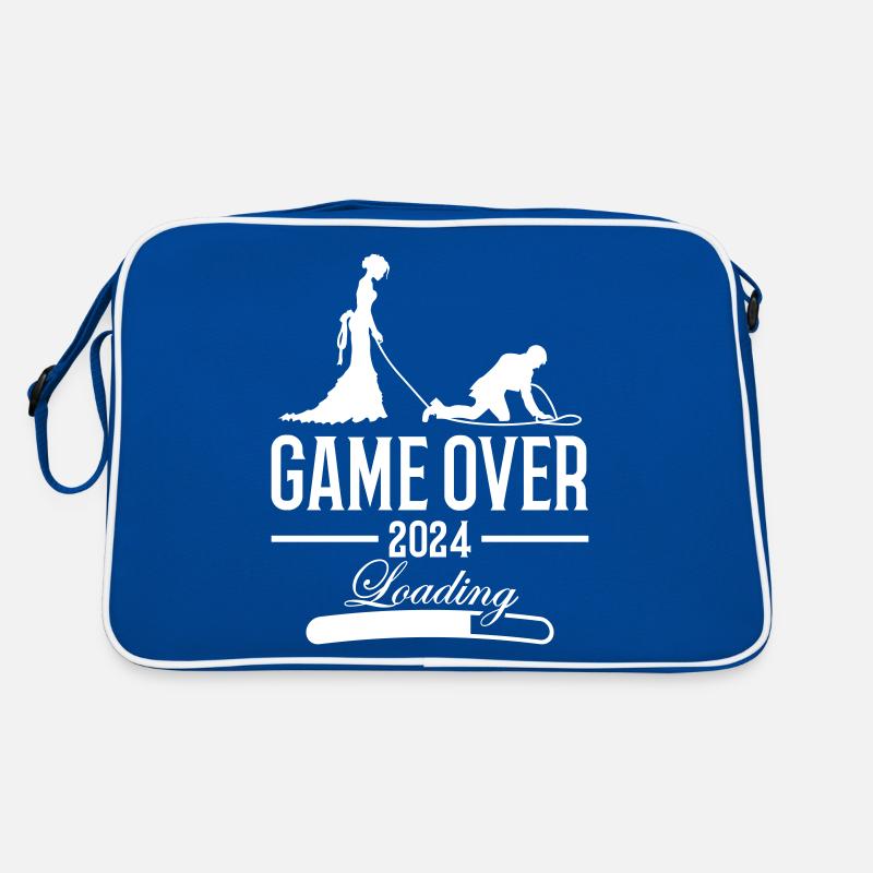 Hochzeit Loading 2024 Game Over Retro Tasche