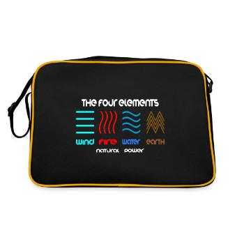 Le design des 4 éléments - Sac Retro - noir/or - Dos