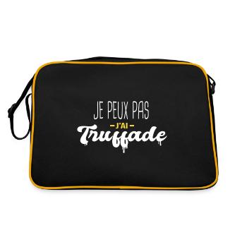 j'ai Truffade Cadeau humour personnalisé - Sac Retro - noir/or - Dos