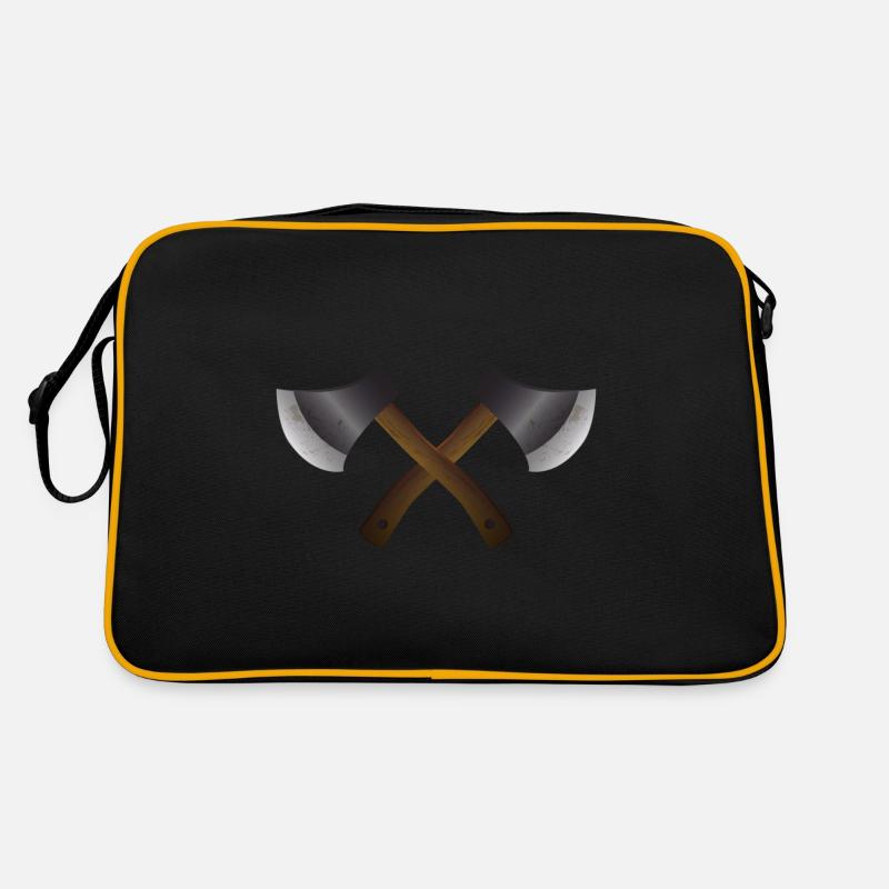 Axe Throw Double Axe Axe Lumberjack Beil Retro Bag