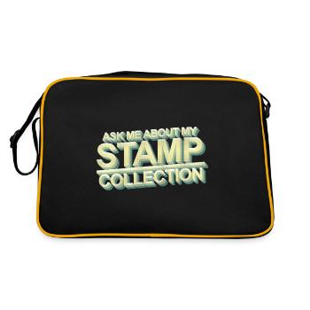 Stamp collecting - Retro Bag - black/gold - Back
