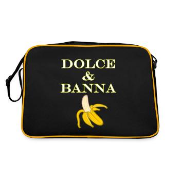Dolce & Banana - Retro Tasche - Schwarz/Gold - Hinten