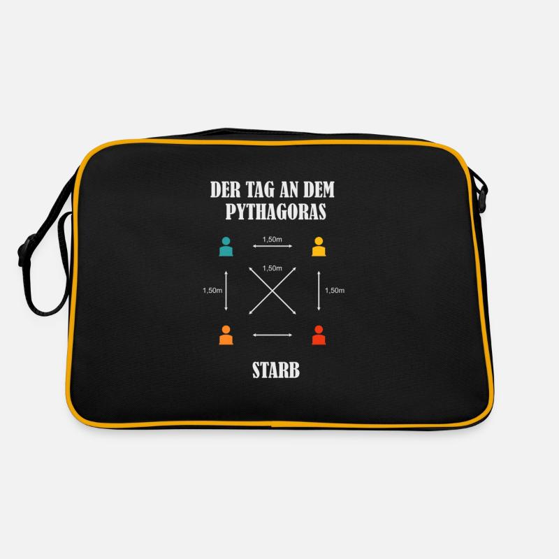 Lehrer Pythagoras Distancing Retro Tasche