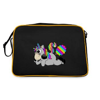 péter péter licorne - Sac Retro - noir/or - Dos
