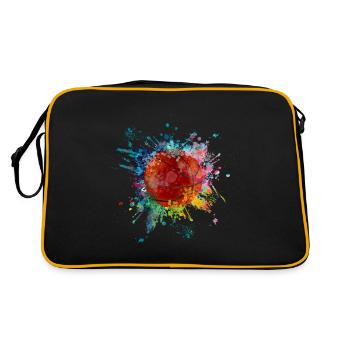 WaterFabe Color Explosion Splash Design Basketball - Retro Bag - black/gold - Back