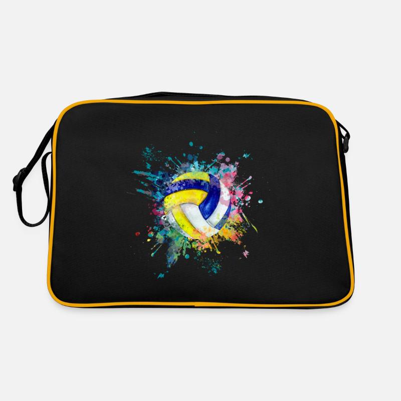 A eau explosion de couleur Splash Design Volleyball Sac Retro