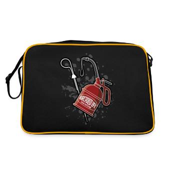 L’huile est refroidie par air - Oil Can Dip Stick Design - Sac Retro - noir/or - Dos