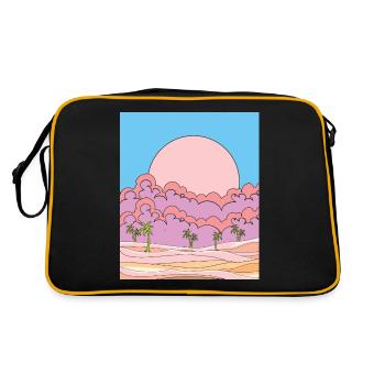 Retro Sun Sandstorm in the Desert - Retro Bag - black/gold - Back