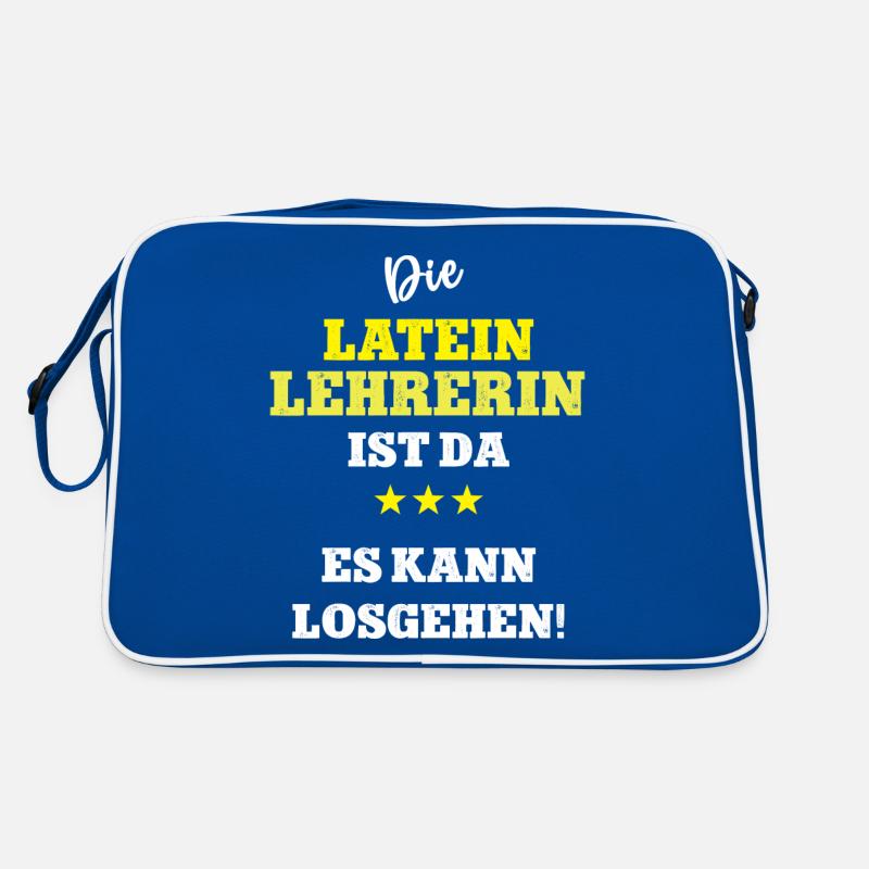 Lehrerin Latein Griechisch Latinistik Sprache Retro Tasche