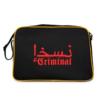NOFUTURE CRIMINAL FAMILY - Retro Bag - black/gold - Back