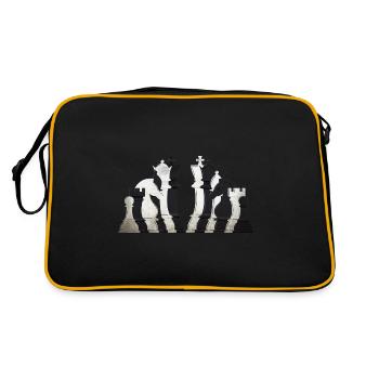 Chess pieces lineup - Retro Bag - black/gold - Back