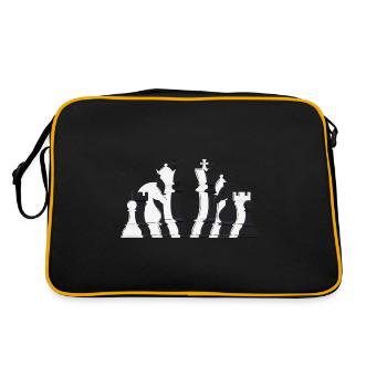 Chess pieces lineup - Retro Bag - black/gold - Back