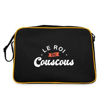 roi couscous Cadeau humour maroc tunisie algérie - Sac Retro - noir/or - Dos