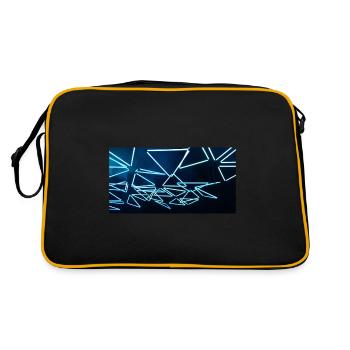 Triangle luminale bleu BST - Sac Retro - noir/or - Dos