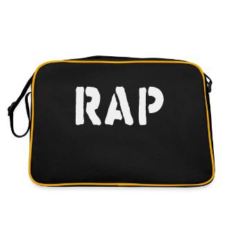 Beats and Rhymes : Musique rap - Sac Retro - noir/or - Dos
