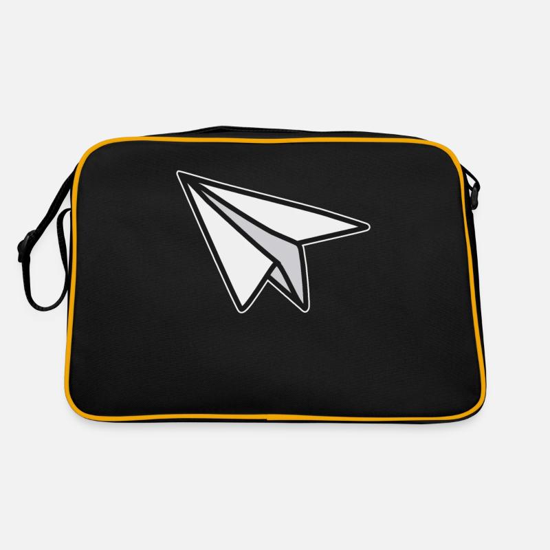 Lightness and freedom paper airplane Retro Bag
