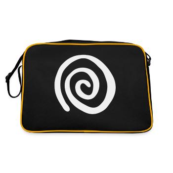 Pattern and Illusion Hypnosis Spiral - Retro Bag - black/gold - Back