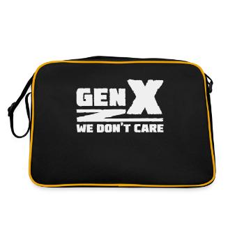 Generation X - We don't care - Retro Bag - black/gold - Back