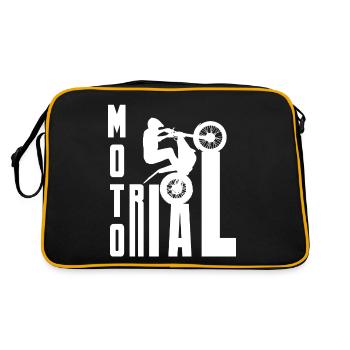 Moto Trial News - Trial Bike Rider - Retro Bag - black/gold - Back