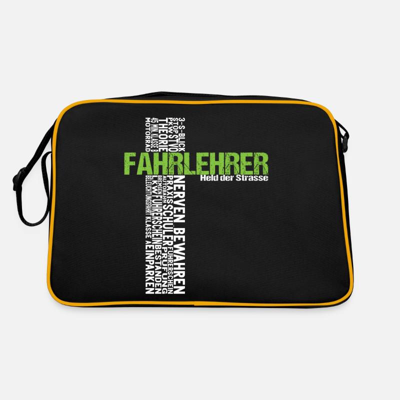Fahrlehrer Held der Straße Lehrer Fahrschule Retro Tasche