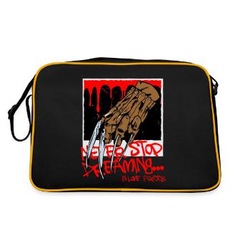 Never stop dreaming - bad dream - Retro Bag - black/gold - Back