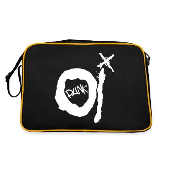 Oi Punk - Retro Tasche - Schwarz/Gold - Hinten