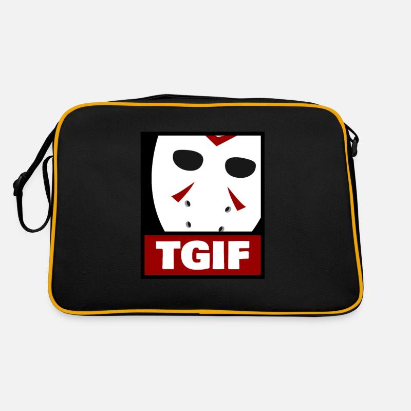 Horror mask thank God it's Friday Retro Bag