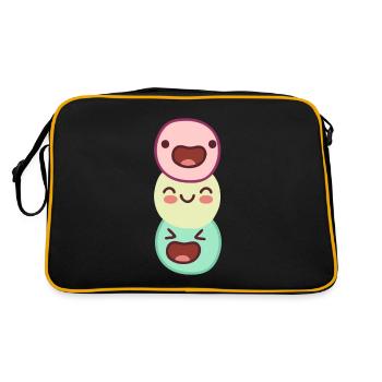 funny happy - unusually funny threesome - Retro Bag - black/gold - Back