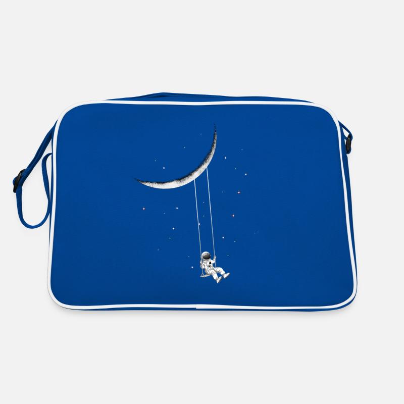 Astronaut on swing Retro Bag