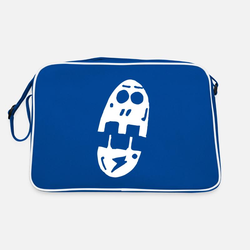 Lightning skull with long face skull skull Retro Bag