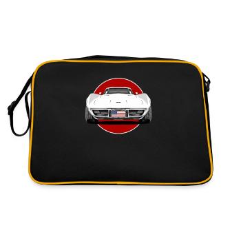 Vraie muscle car américaine - Sac Retro - noir/or - Dos
