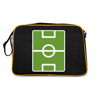 Terrain de football - Sac Retro - noir/or - Dos