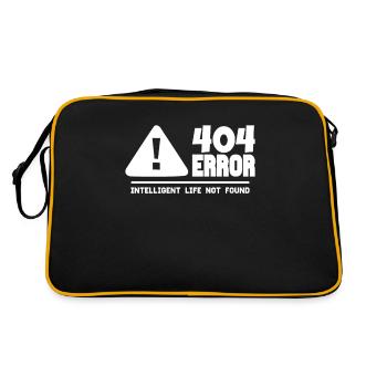 Computer and programmer geek. 404 Errors - Retro Bag - black/gold - Back