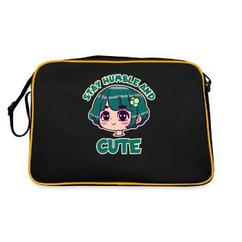 Restez humble et doux - Anime Girl - Sac Retro - noir/or - Dos