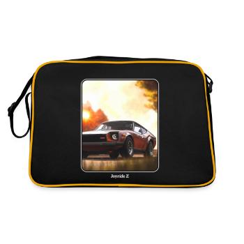 japanisches Auto - der Joyride Z - JDM - Retro Tasche - Schwarz/Gold - Hinten